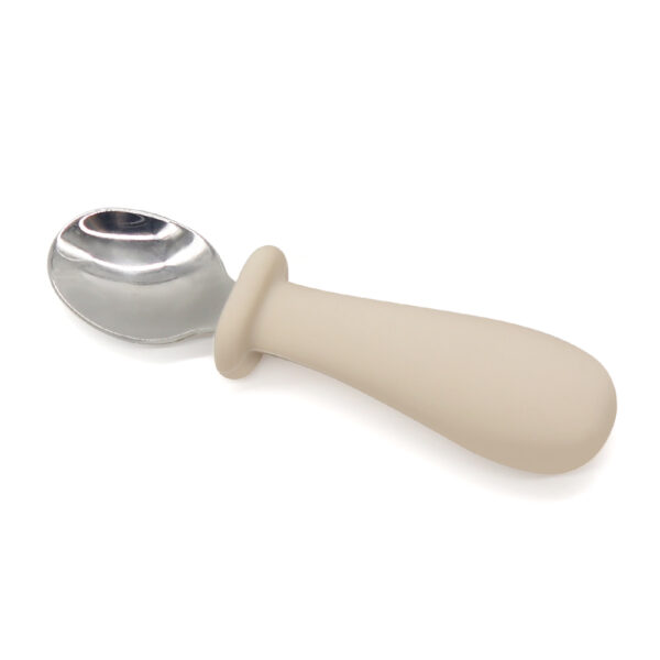 NURSIMOM CUCHARA DE ACERO CON MANGO DE SILICONA